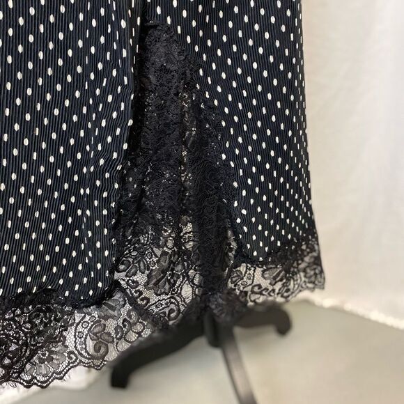 #154 FREE PEOPLE Dot Print Crinkle Slip Dress - Picture 6 of 9